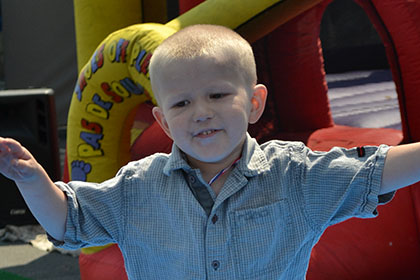 Playing at the event.