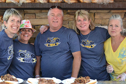 Ride for Life committee members pose for a photo.
