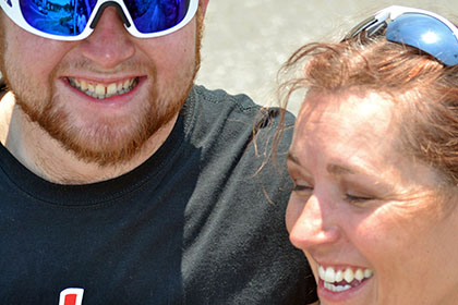 Happy people.