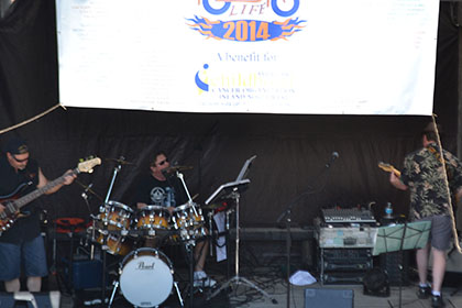Live band playing at the event.