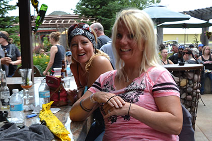 Happy and enjoying the event.