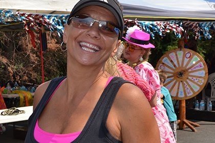 Woman smiling for the camera.