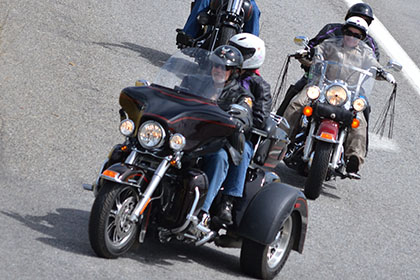 A group of riders.